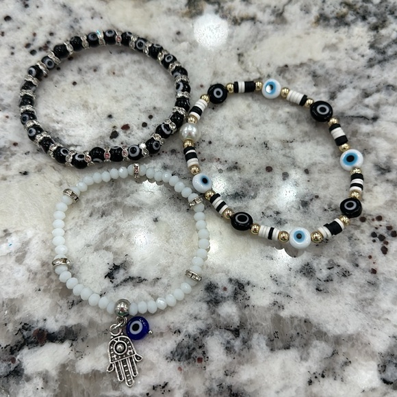 Evil Eye bracelet stack - Picture 2 of 2